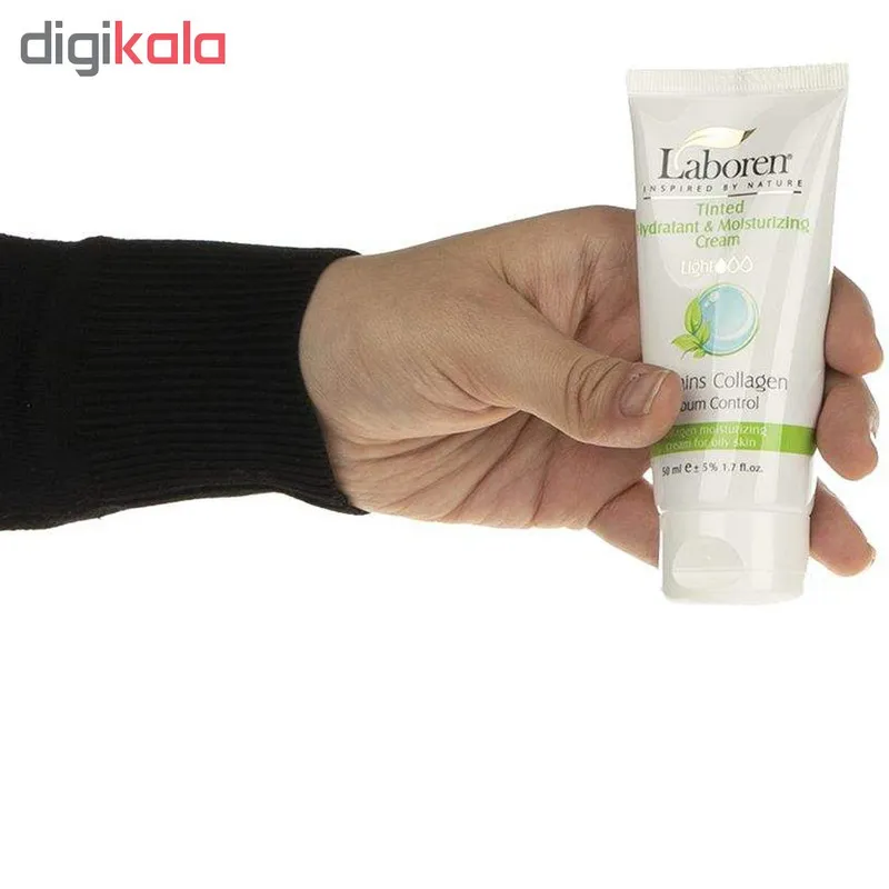 کرم مرطوب کننده رنگی لابورن مدل Oily Light حجم 50 میلی لیتر - تصویر 3