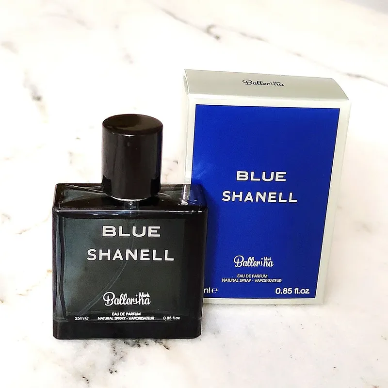 عطر جیبی مردانه بالرینا مدل blue shanell حجم 25 میلی لیتر - تصویر 2