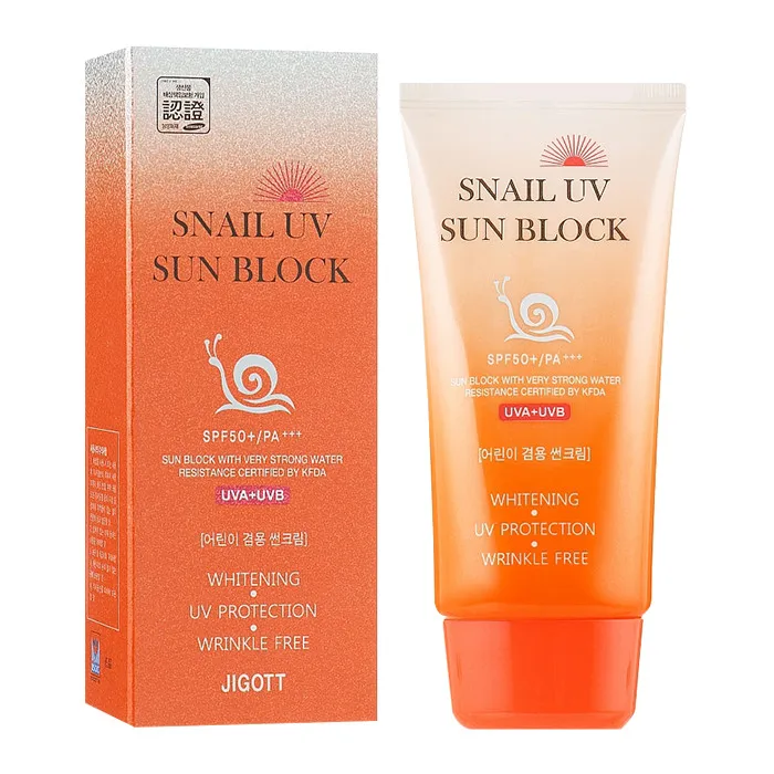 کرم ضد آفتاب بدون رنگ جیگوت SPF 50 مدل حلزون مناسب انواع پوست حجم 50 میلیلیتر - تصویر 2