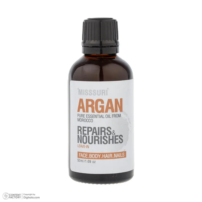 روغن آرگان لطافت‌بخش، شاداب‌کننده و درخشان‌کننده میسوری مدل repairs مناسب موهای انواع مو حجم 50 میلی‌لیتر - تصویر 4