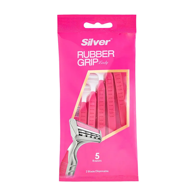 خود تراش سیلور مدل Rubber Grip بسته 5 عددی - تصویر 2