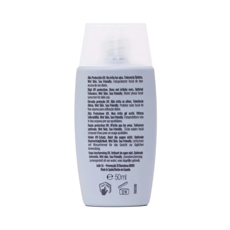کرم ضد آفتاب بدون رنگ ایزدین SPF 50 مدل فیوژن واتر مناسب انواع پوست حجم 50 میلیلیتر - تصویر 2
