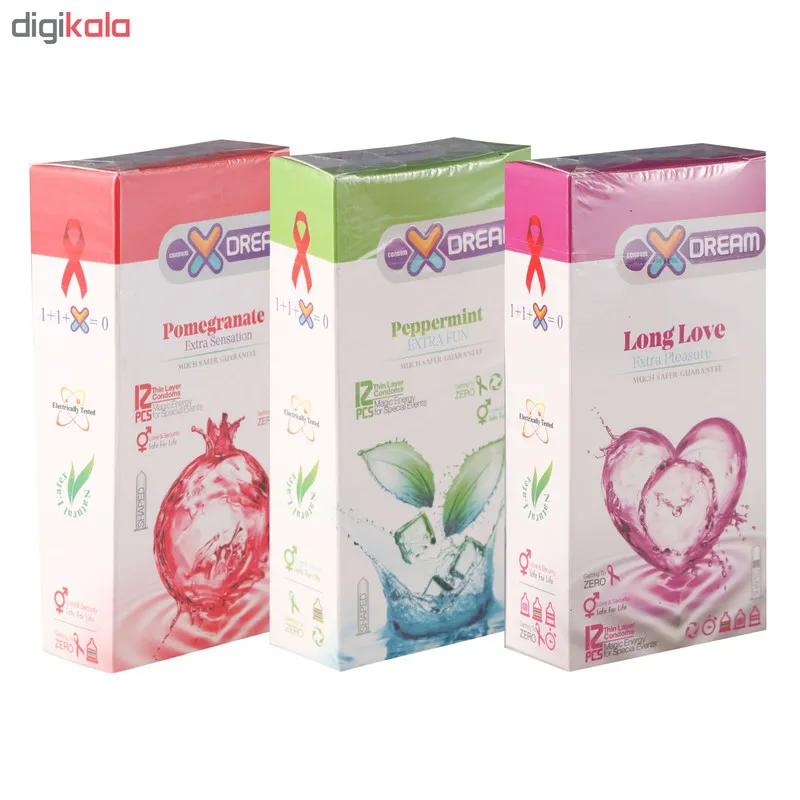 کاندوم ایکس دریم کد X400 مجموعه 3 عددی - تصویر 2