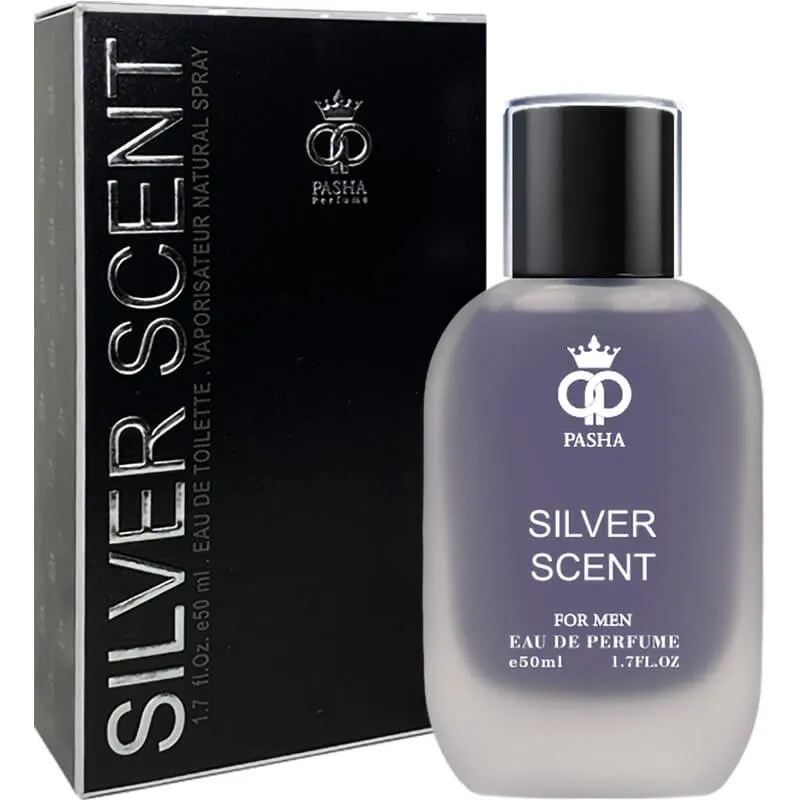 ادو پرفیوم مردانه پاشا مدل Silver Scent حجم 50 میلی لیتر