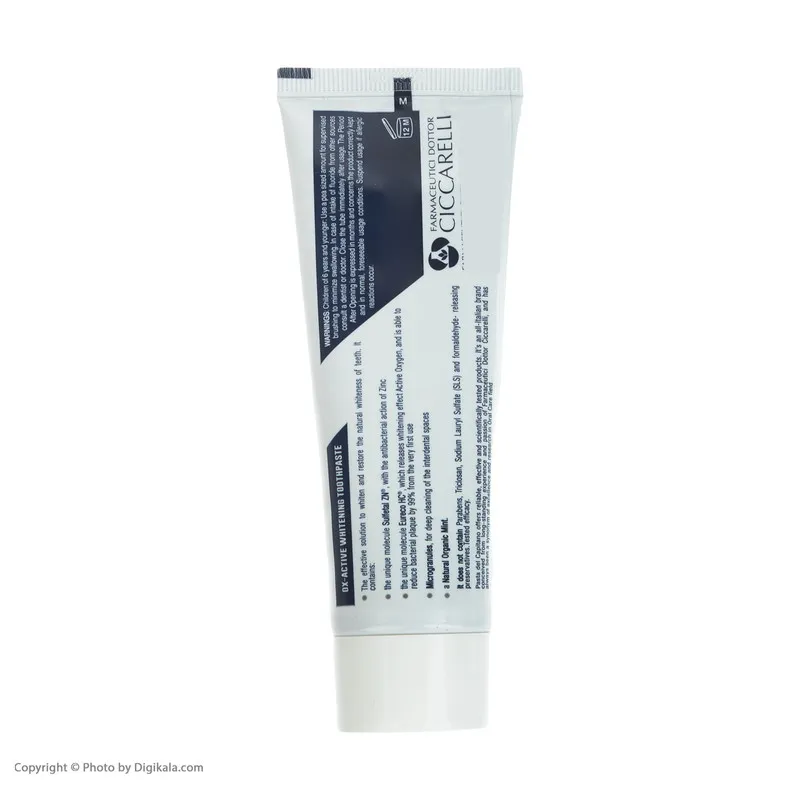 خمیردندان سفید کننده پاستا دل کاپیتانو مدل OX-active Whitening حجم 75 میلی لیتر - تصویر 3
