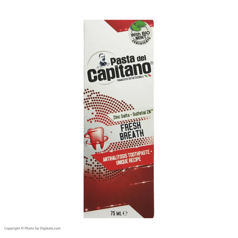خمیر دندان پاستا دل کاپیتانو مدل Fresh Breath حجم 75 میلی لیتر - تصویر 5