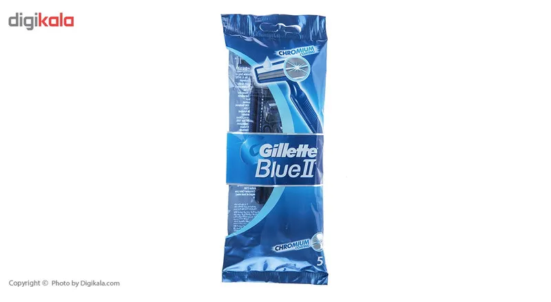 خود تراش ژیلت مدل Blue 2 بسته 5 عددی - تصویر 2