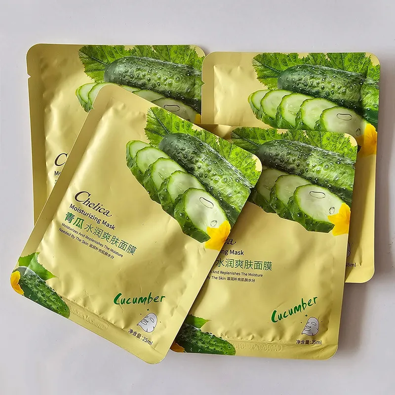 ماسک صورت چلیکا مدل خیار حجم 25 میلی لیتر بسته 4 عددی - تصویر 2