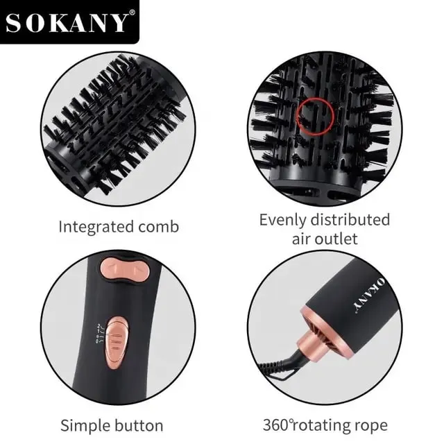 سشوار برس دار چرخشی سوکانی مدل Sk-15006 - تصویر 4