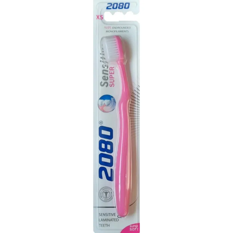 مسواک 2080 مدل sensitive با برس خیلی نرم بسته 4 عددی - تصویر 2