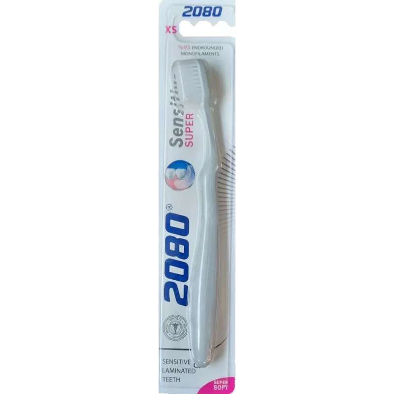 مسواک 2080 مدل sensitive با برس خیلی نرم بسته 4 عددی - تصویر 5