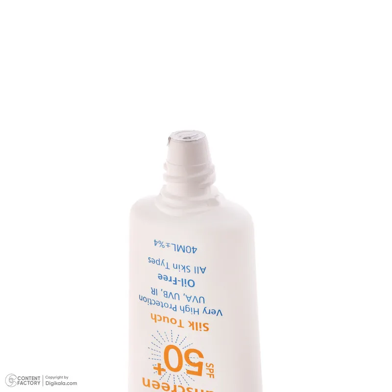 کرم ضد آفتاب بدون رنگ صورت سری کیت SPF50 مدل Silk Touch مناسب برای انواع پوست حجم 40 میلی لیتر - تصویر 3