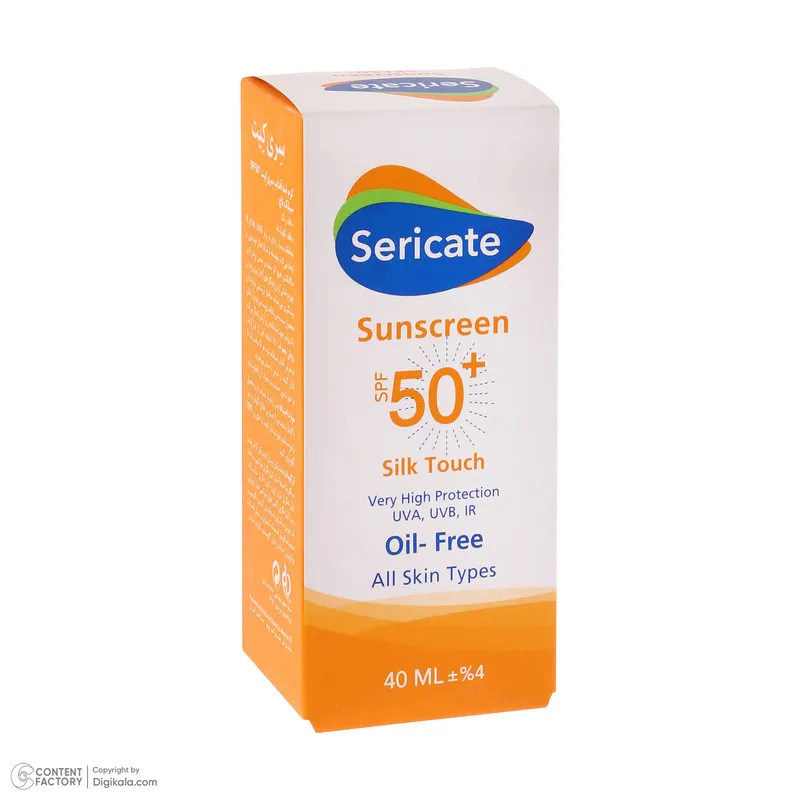 کرم ضد آفتاب بدون رنگ صورت سری کیت SPF50 مدل Silk Touch مناسب برای انواع پوست حجم 40 میلی لیتر - تصویر 6