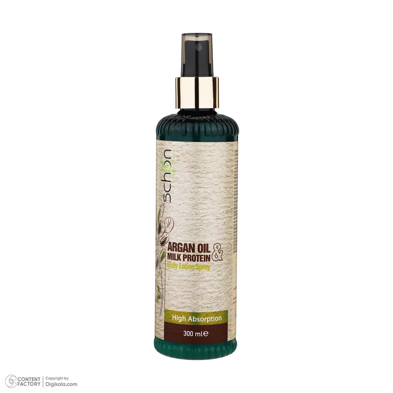 لوسیون بدن شون مدل Argan Oil And Milk Protein حجم 300 میلیلیتر با عصاره آرگان و پروتئین شیر، مرطوبکننده قوی پوست، جذب بالا، ساخت ایران، دارای مجوز سازمان غذا و دارو - تصویر 2