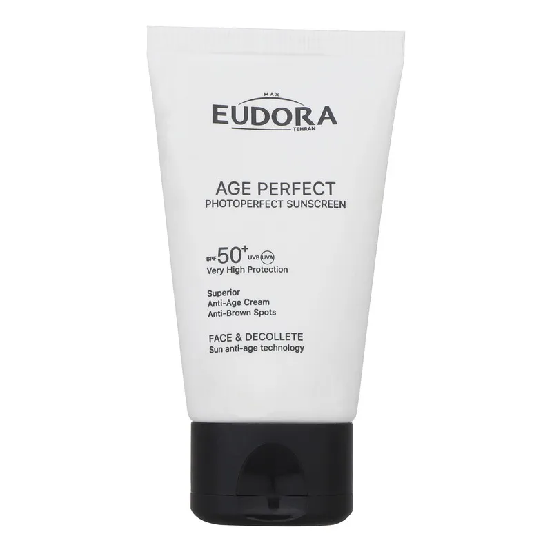 کرم ضد آفتاب بدون رنگ ادورامکس SPF 50 مدل Age Perfect مناسب انواع پوست حجم 40 میلیلیتر