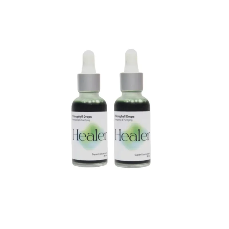 کلروفیل مایع مخصوص پوست هیلر مدل 011 حجم 30 میلی لیتر مجموعه 2 عددی - تصویر 2