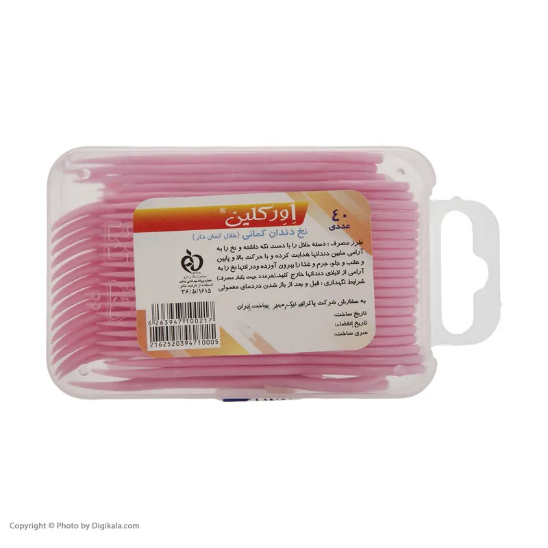 نخ دندان اورکلین مدل 015 بسته 40 عددی - تصویر 3