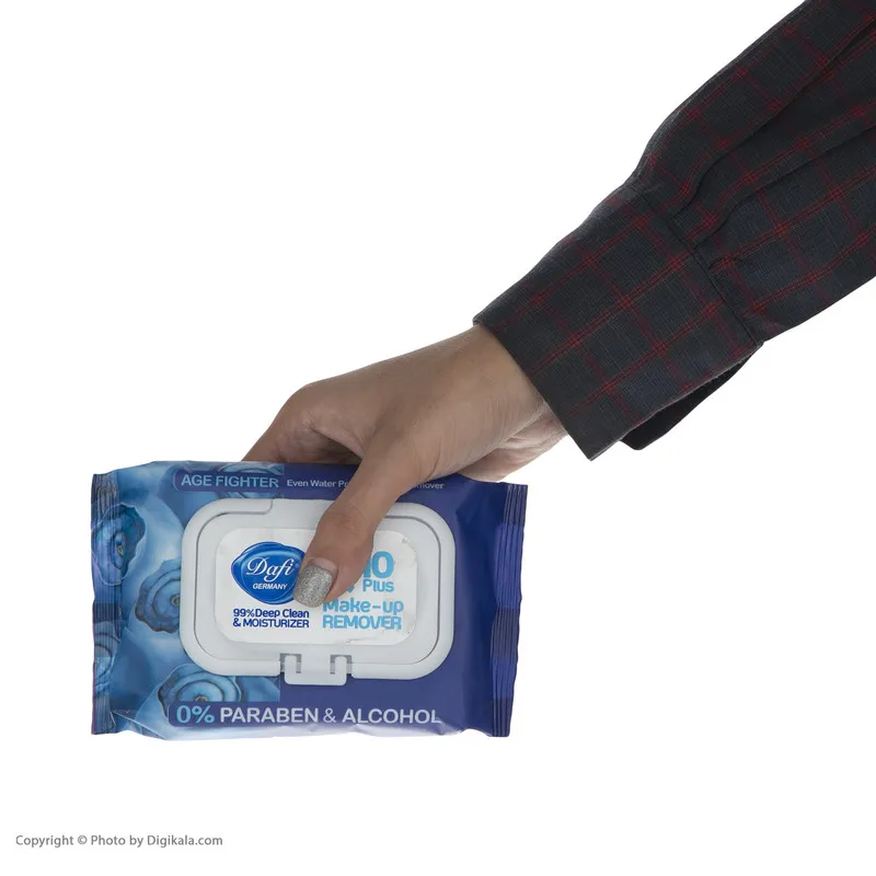دستمال پاک کننده آرایش دافی مدل AGE FIGHTERING Q10 PLUS بسته 50 عددی - تصویر 5