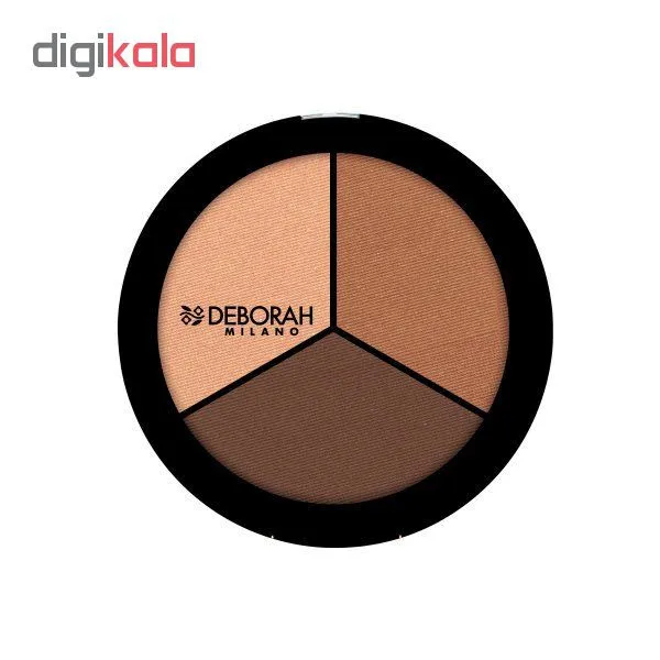 پالت کانتورینگ دبورا سری Trio مدل dark Rose Skin - تصویر 2