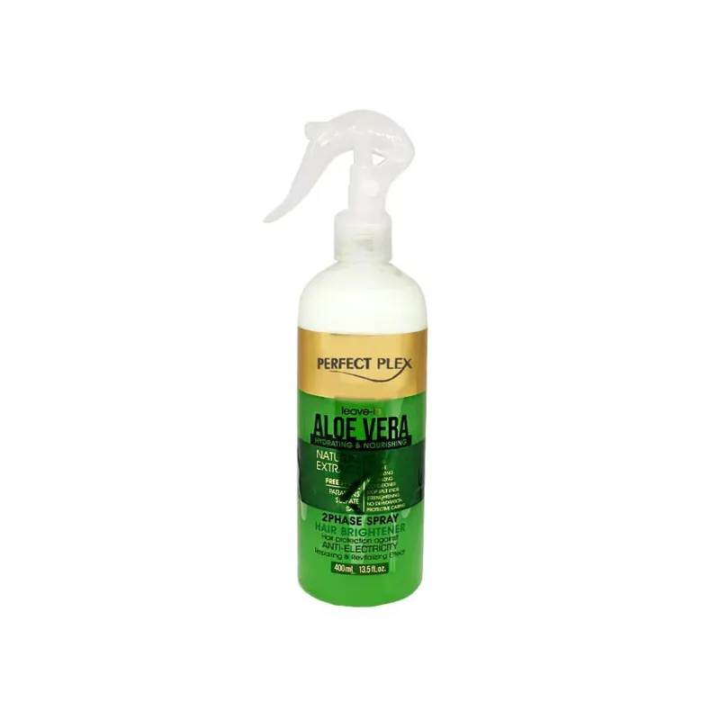 اسپری دو فاز مو پرفکت پلکس مدل aloevera حجم 400 میلی لیتر - تصویر 2