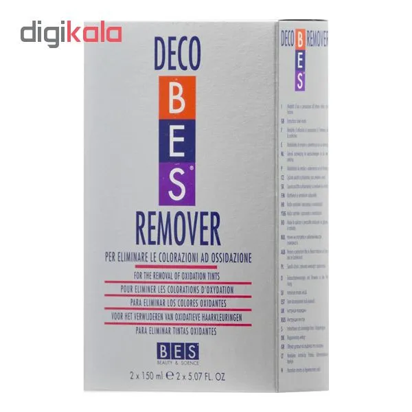 کیت پاک کننده رنگ مو بس مدل Decobes remover حجم 150میلی لیتر بسته 2 عددی - تصویر 2