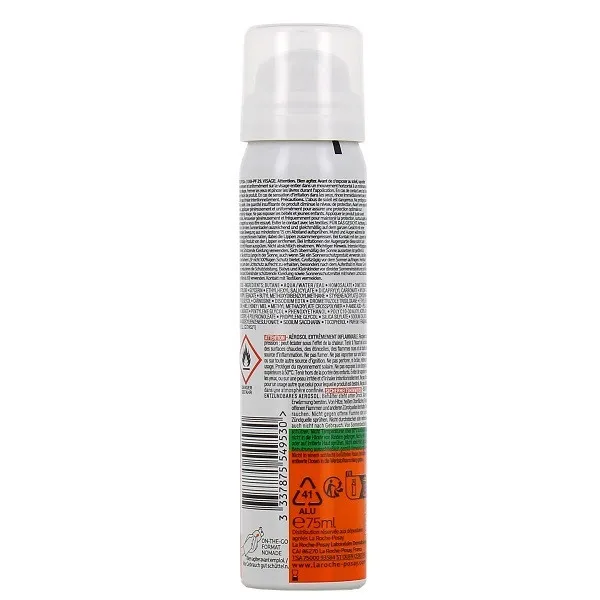 اسپری ضد آفتاب بدون رنگ لاروش پوزای SPF 50 مدل Anthelios Brume Anti Brillance مناسب پوست های چرب و مختلط حجم 75 میلی‌لیتر - تصویر 4