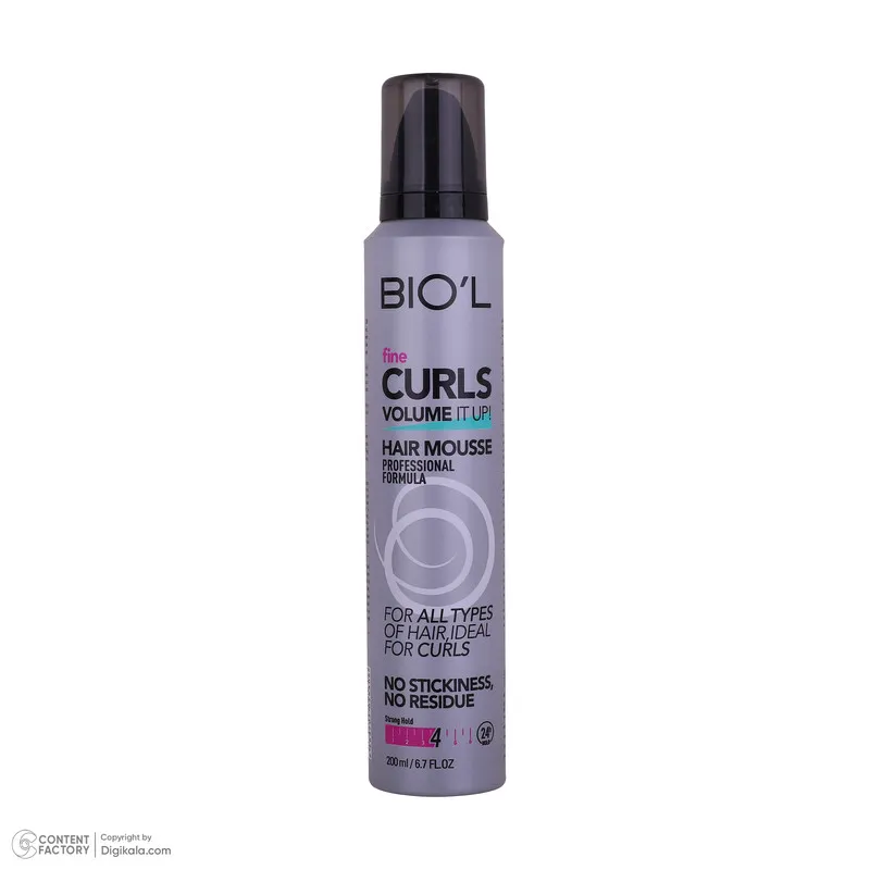موس مو بیول مدل 4 FINE CURLS مناسب موهای فر حجم 200 میلی لیتر - تصویر 3