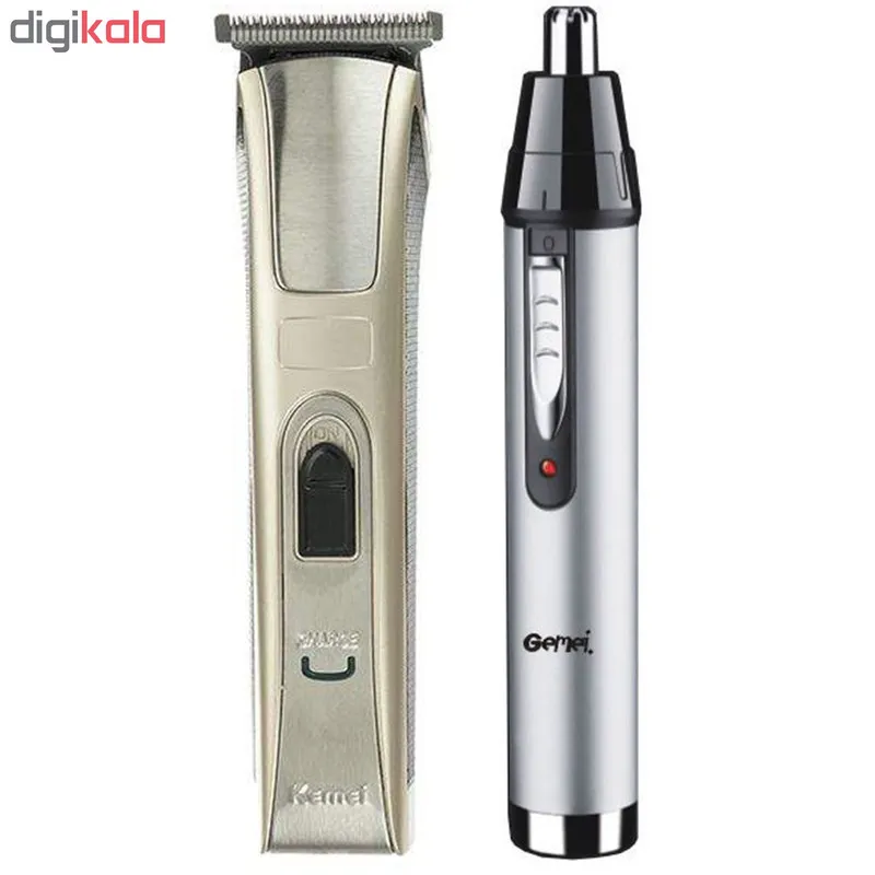 ماشین اصلاح کیمی مدل KM-5017 به همراه موزن گوش و بینی جیمی مدل GM-3107 و به همراه یک عدد رم ریدر هدیه - تصویر 2