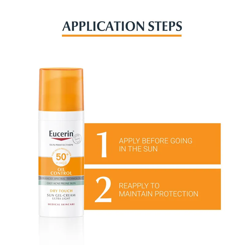 لوسیون ضد آفتاب بدون رنگ اوسرین SPF 50 مدل control مناسب پوستهای چرب حجم 75 میلیلیتر - تصویر 2