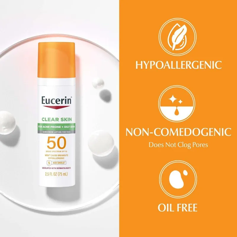 لوسیون ضد آفتاب بدون رنگ اوسرین SPF 50 مدل control مناسب پوستهای چرب حجم 75 میلیلیتر - تصویر 5