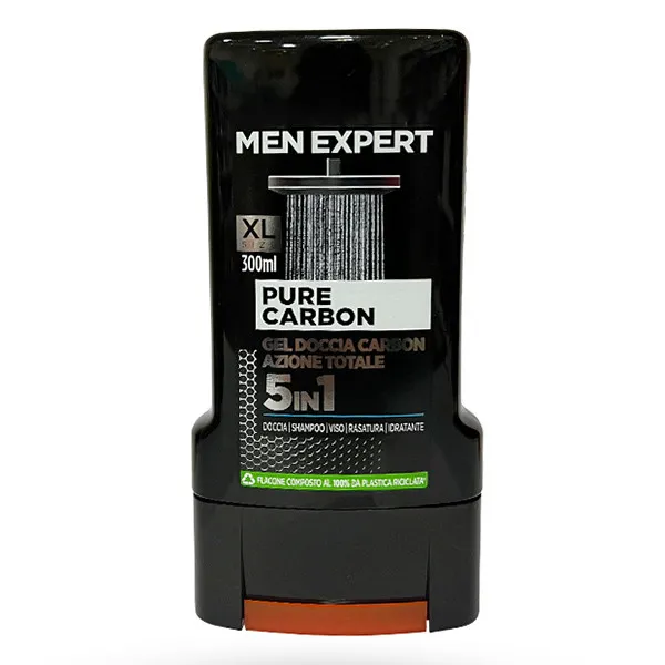 شامپو سر و بدن من اکسپرت مدل Pure Carbon حجم 300 میلی لیتر - تصویر 2