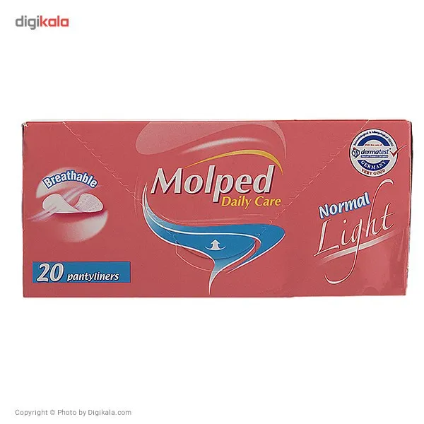 پد روزانه مولپد سری Daily Care مدل Normal Light بسته 20 عددی - تصویر 2