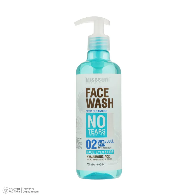 ژل شستشوی صورت میسوری مدل deep cleansing مناسب برای پوست خشک حجم 500 میلیلیتر - تصویر 4