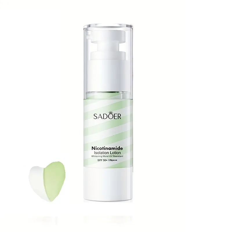 کرم ضد آفتاب بی رنگ سادور SPF50 مدل نیکوتینامید مناسب انواع پوست وزن 35 گرم