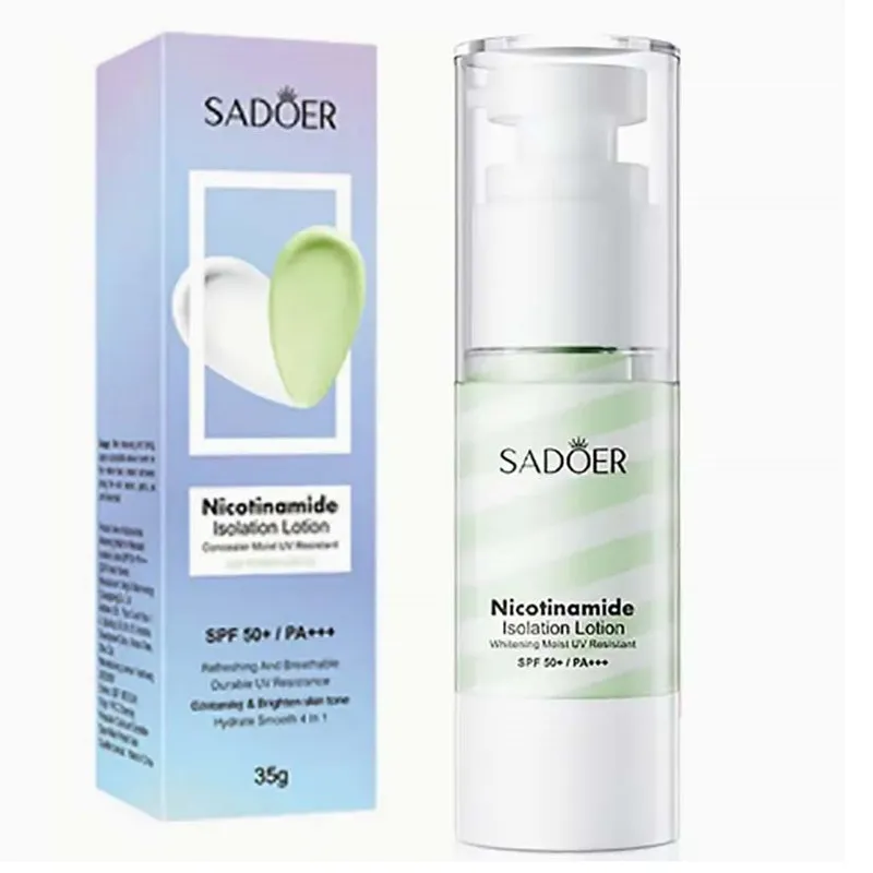 کرم ضد آفتاب بی رنگ سادور SPF50 مدل نیکوتینامید مناسب انواع پوست وزن 35 گرم - تصویر 3