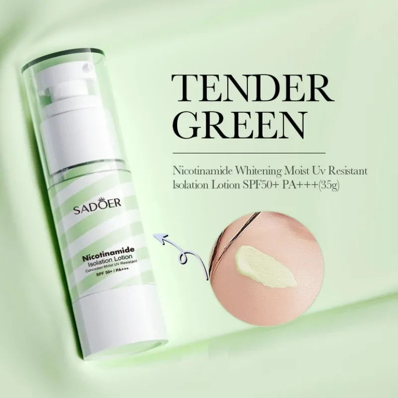 کرم ضد آفتاب بی رنگ سادور SPF50 مدل نیکوتینامید مناسب انواع پوست وزن 35 گرم - تصویر 4