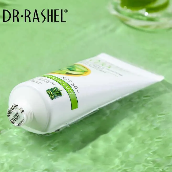 کرم ضد آفتاب بدون رنگ دکتر راشل SPF 50 مدل Aloevera مناسب انواع پوست حجم 60 میلیلیتر - تصویر 4