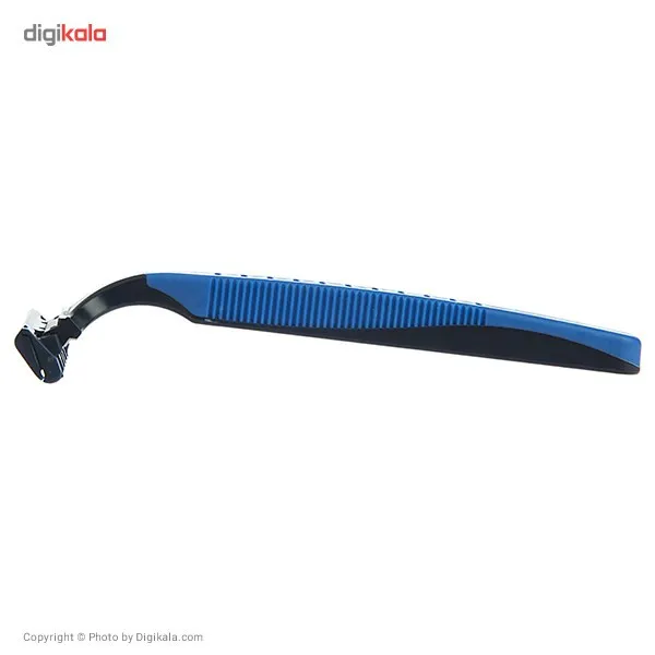 خود تراش سیلور مدل Rubber Grip Blue بسته 5 عددی - تصویر 4