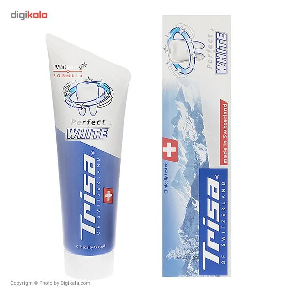 خمیر دندان تریزا مدل Perfect White حجم 75 میلی لیتر - تصویر 2