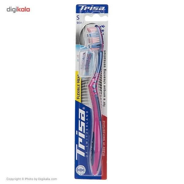 مسواک تریزا مدل Flexible Head با برس نرم به همراه درپوش - تصویر 6