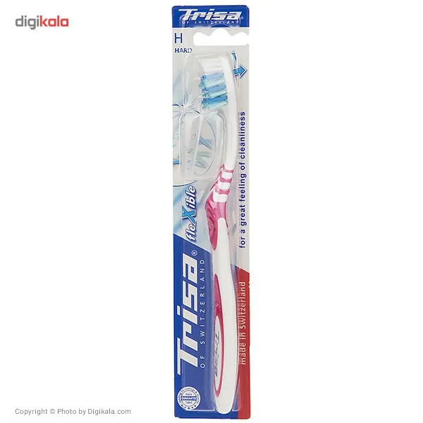 مسواک تریزا مدل Flexible با برس سخت به همراه درپوش - تصویر 2