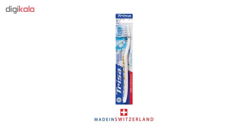 مسواک تریزا مدل Pearl White با برس نرم - تصویر 3