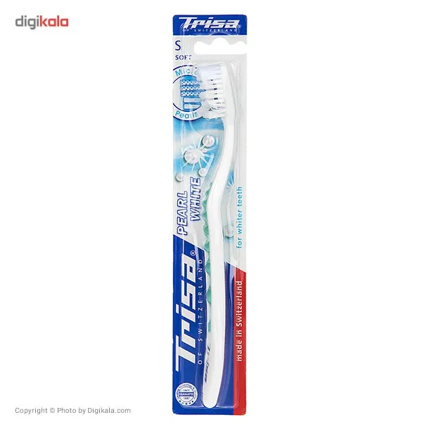 مسواک تریزا مدل Pearl White با برس نرم - تصویر 5