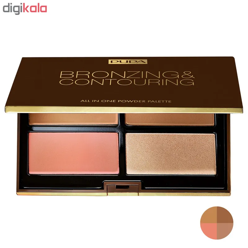 پالت کانتورینگ پوپا سری All In One Powder Palette شماره 002 - تصویر 2
