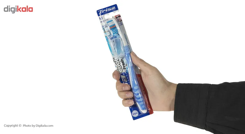مسواک تریزا مدل Cool and Fresh با برس متوسط به همراه درپوش - تصویر 3