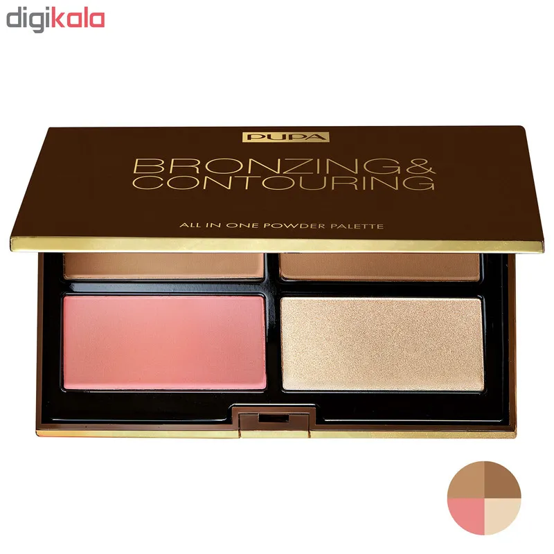 پالت کانتورینگ پوپا سری All In One Powder Palette شماره 001 - تصویر 2