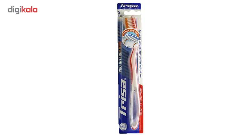 مسواک تریزا مدل Pro Interdental با برس متوسط به همراه درپوش - تصویر 5