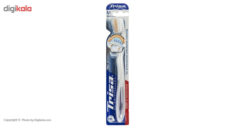 مسواک تریزا مدل Pro Interdental با برس متوسط به همراه درپوش - تصویر 6