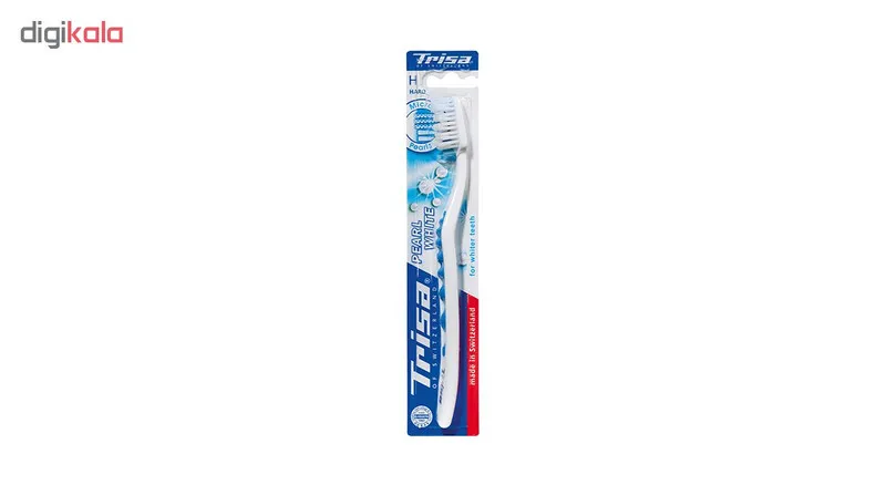 مسواک تریزا مدل Pearl White با برس سخت - تصویر 3
