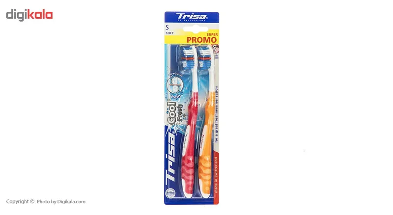 مسواک تریزا سری Super Promo مدل Cool Fresh با برس نرم بسته 2 عددی - تصویر 3